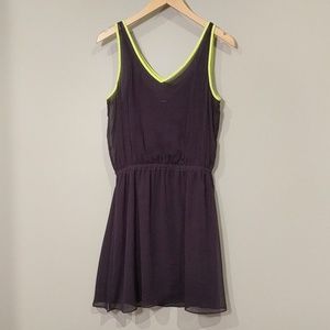 Purple dress with bright details